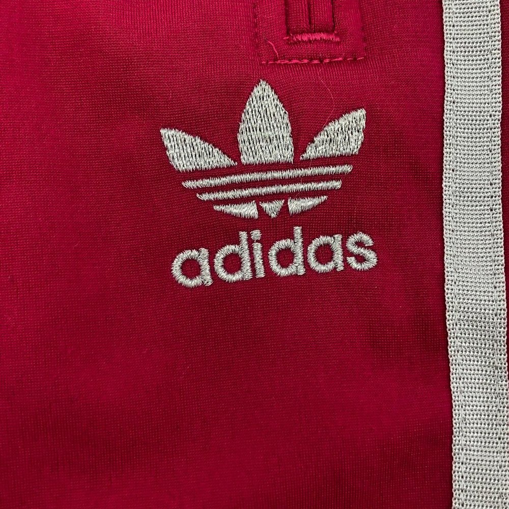 ADIDAS Vintage Hot Pink White Track Pants Joggers - Picture 3 of 16